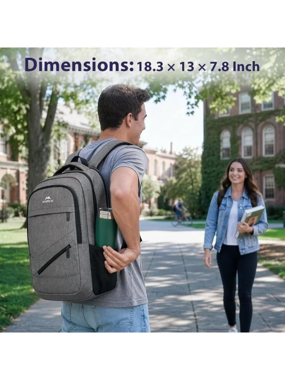 17-Inch TSA Approved Travel Laptop Backpack - Stylish Carry-On Work Bag